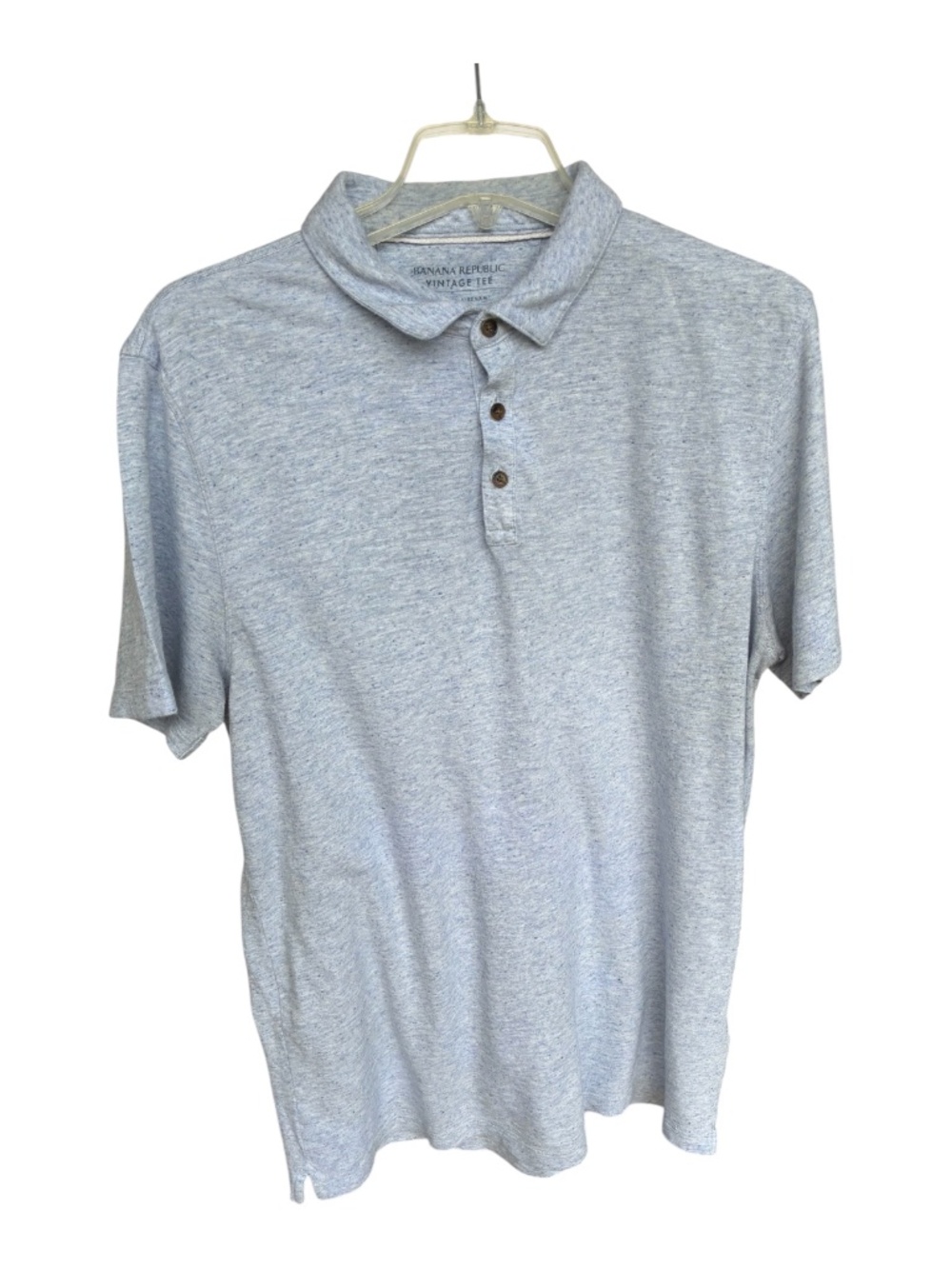 Men's Banana Republic Light Blue Polo Top-Size L